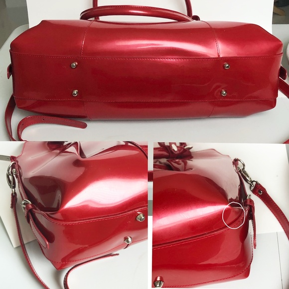 BEIJO Bag Susan Handley XL Tote Shoulder Crossbody Red Limited Edition + Dustbag - Picture 7 of 10